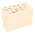 Office Depot® Brand File Folders, 1/3 Tab Cut, Assorted Position, Legal Size, Manila, Pack Of 100