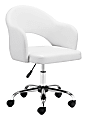 Zuo Modern Planner Faux Leather Mid-Back Office Chair, White 1 thumbnail image