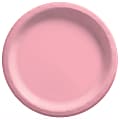 Amscan Paper Plates, 10”, New Pink, 20 Plates Per Pack, Case Of 4 Packs