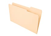 Office Depot® Brand File Folders, 1/3 Tab Cut, Right Position, Legal Size, Manila, Pack Of 100