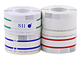 Seiko Direct Thermal Address Labels, SKPSLP4AST, Rectangle, 3 1/2"W x 1 1/8"L, Blue/Green/Pink, Roll Of 130 Labels 1 thumbnail image