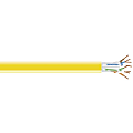 Black Box CAT5e 100-MHz Solid Bulk Cable UTP CM PVC YL 1000FT Pull-Box - 1000 ft Category 5e Network Cable for Network Device - Bare Wire - Bare Wire - CM - 24 AWG - Yellow