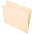 Office Depot® Brand File Folders, 1/2 Cut, Letter Size, Manila, Pack Of 100