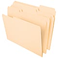 Office Depot® Brand File Folders, 1/3 Tab Cut, Assorted Position, Letter Size, Manila, Pack Of 100 Folders 1 thumbnail image