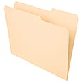 Office Depot® Brand File Folders, 2/5 Tab Cut, Letter Size, Manila, Pack Of 100 1 thumbnail image