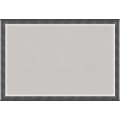 Amanti Art Dixie Non-Magnetic Cork Bulletin Board, 38" x 26", Gray, Blue Gray Wood Frame