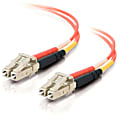 C2G 30m LC-LC 62.5/125 OM1 Duplex Multimode PVC Fiber Optic Cable (USA-Made) - Orange - Fiber Optic for Network Device - LC Male - LC Male - 62.5/125 - Duplex Multimode - OM1 - USA-Made - 30m - Orange 1 thumbnail image