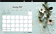 Blueline® Monthly Desk Calendar, 17-3/4" x 10-7/8", Romantic, January To December 2022, C195112 1 thumbnail image