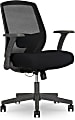 Serta® SitTrue™ Rayne Ergonomic Mesh/Fabric Mid-Back Task Chair, Black