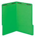 Office Depot® Brand Color Fastener File Folders, Legal Size (8-1/2" x 14"), 2" Expansion, Green, Box Of 50