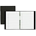 Blueline® NotePro Hard Romanel Cover Notebook, Letter Size (8 1/2" x 11"), 100% Recycled, 100 Sheets, Black