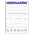 2025 AT-A-GLANCE® Monthly Wall Calendar, 12" x 17"?, January To December, PM228