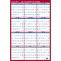 2024-2025 AT-A-GLANCE® Vertical Reversible Erasable Academic Yearly Wall Calendar, 36" x 24", Multicolor, July to June
