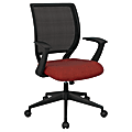 Office Star™ Work Smart Mesh Task Chair, Cherry/Black