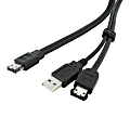 StarTech.com 3 ft eSATA and USB A to Power eSATA Cable - M/M - Connect power eSATA devices to the eSATA and USB ports on your computer 1 thumbnail image