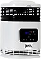 Black+Decker 360° Surround Ceramic Heater, 10-1/4"H x 7-5/8"W x 7-5/8"D, Black 1 thumbnail image
