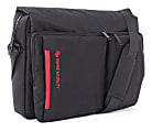 Swiss Mobility Stride Messenger Bag With 15.6" Laptop Pocket, Black