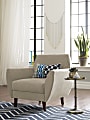 Elle Décor Amelie Mid-Century Modern Arm Chair, Beige/Chestnut 1 thumbnail image