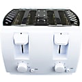 Brentwood TS-265 Cool Touch 4 Slice Toaster, White - 1300 W - Toast, Browning - White, Silver 1 thumbnail image