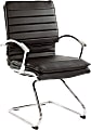 Office Star™ SPX23595C Faux Leather Mid-Back Guest Chair, Black 1 thumbnail image