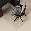 Realspace™ DuraMat Chair Mat For Low-Pile Carpet, Studded, 36"W x 48"D, Clear