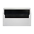 LUX #10 Foil-Lined Square-Flap Envelopes, Gummed Seal, White/Black, Pack Of 1,000 1 thumbnail image