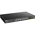 D-Link 28-Port 10-Gigabit Smart Managed PoE Switch - 28 Ports - Manageable - 3 Layer Supported - Modular - DGS125028XMP6KV 1 thumbnail image