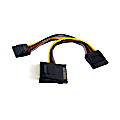 StarTech.com SATA to LP4 with 2x SATA Power Splitter Cable - 6 1 thumbnail image