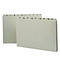 Smead® Preprinted Pressboard A-Z File Guide, Legal Size, 100% Recycled, Green 1 thumbnail image
