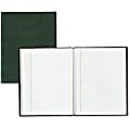 Blueline EcoLogix Executive Notebook - 150 Sheets - Printed - Perfect Bound 7.25" x 9.25" - White Paper - Green Cover - Recycled - 1Each