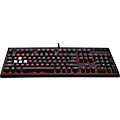 Corsair STRAFE Mechanical Gaming Keyboard - Cherry MX Brown - Cable Connectivity - USB 2.0 Interface - 104 Key - English, French - Compatible with Computer - Windows Lock Key Hot Key(s) - QWERTY Keys Layout - Mechanical