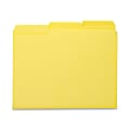 Smead® 1/3-Cut Interior Folders, Letter Size, Yellow, Box Of 100 1 thumbnail image