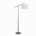 LumiSource Casper Floor Lamp, 69"H, Off-White/Gold Plated
