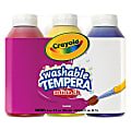 Crayola® Artista II® Tempera Paint Set, Primary Colors, 8 Oz, Pack Of 3