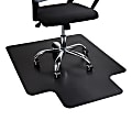 Mind Reader Office Chair Mat For Hard Floors, 1/16”H x 36”W x 48”D, Black