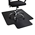 Mind Reader Office Chair Mat For Hard Floors, 1/16”H x 36”W x 48”D, Black 1 thumbnail image