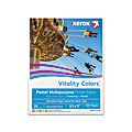 Xerox® Vitality Colors™ Color Multi-Use Printer & Copy Paper, Assorted Colors, Letter (8.5" x 11"), 500 Sheets Per Ream, 20 Lb, 30% Recycled