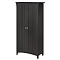 Bush Furniture Salinas 63"H Kitchen Pantry Cabinet With Doors, Vintage Black, Standard Delivery