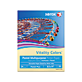 Xerox® Vitality Colors™ Pastel Plus Colored Multi-Use Print & Copy Paper, Letter Size (8 1/2" x 11"), 24 Lb, 30% Recycled, Ivory, Ream Of 500 Sheets