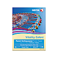 Xerox® Vitality Colors™ Pastel Plus Color Multi-Use Printer & Copy Paper, Ivory, Letter (8.5" x 11"), 500 Sheets Per Ream, 24 Lb, 30% Recycled