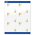 Avery® Printable Labels With Sure Feed® Technology, S00-EWQ, Square, 3" x 3", Glossy White With Preprinted Gold-Blush Pattern, Pack Of 60 1 thumbnail image