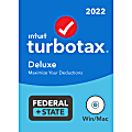 TurboTax® Deluxe 2022 Federal + E-File + State, For PC/Mac, Disc Or Download 1 thumbnail image