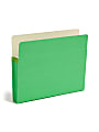 Smead® Color File Pockets, Letter Size, 3 1/2" Expansion, 9 1/2" x 11 3/4", Green 1 thumbnail image