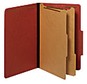 Office Depot® Brand Pressboard Classification Folders With Fasteners, Legal Size, 100% Recycled, Red, Pack Of 10 Folders 1 thumbnail image