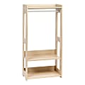 IRIS Compact Wood Garment Rack, 47-1/4"H x 23-5/8"W x 12-5/8"D, Light Brown 1 thumbnail image