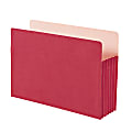 Smead® Colored File Pocket, 8-1/2" x 14", 10% Recycled, Red 1 thumbnail image