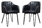 Zuo Modern Braxton Dining Chairs, Black, Set Of 2 Chairs