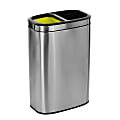 Alpine Stainless Steel Trash Can, 10.5 Gallon, Dual Compartment, Stainless Steel 1 thumbnail image