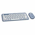 Logitech Pebble 2 Combo for Mac Wireless Keyboard and Mouse, Tonal Blue
