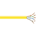 Black Box CAT6 250-MHz Solid Bulk Cable - 1000 ft Category 6 Network Cable for Network Device - First End: Bare Wire - Second End: Bare Wire - CM - 24 AWG - Yellow